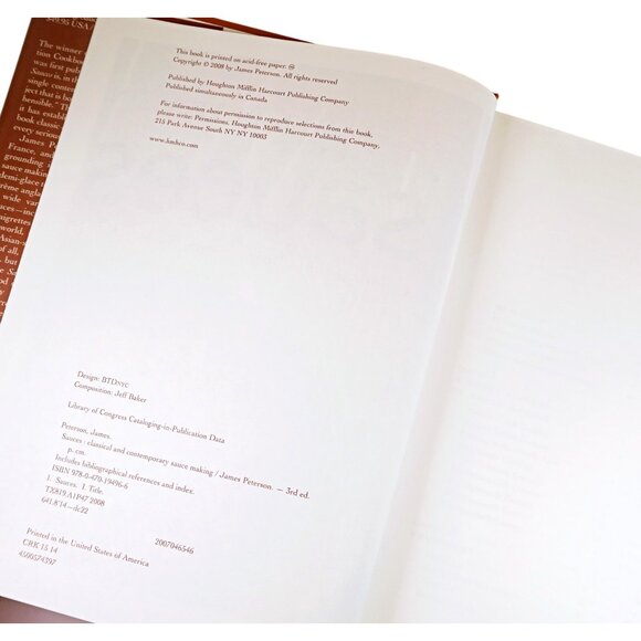 Sauces Classical & Contemporary Sauce Making 3rd Ed. James Peterson Hardback MB - Picture 7 of 7